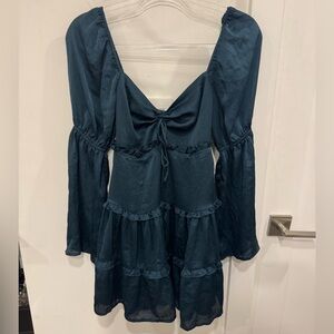 Lush Ruffle Mini Dress